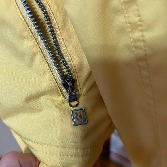 Royal Robbins Windbreaker Jacket Womens Med Yellow Zip Up Lightweight Outdoors - Picture 4 of 11